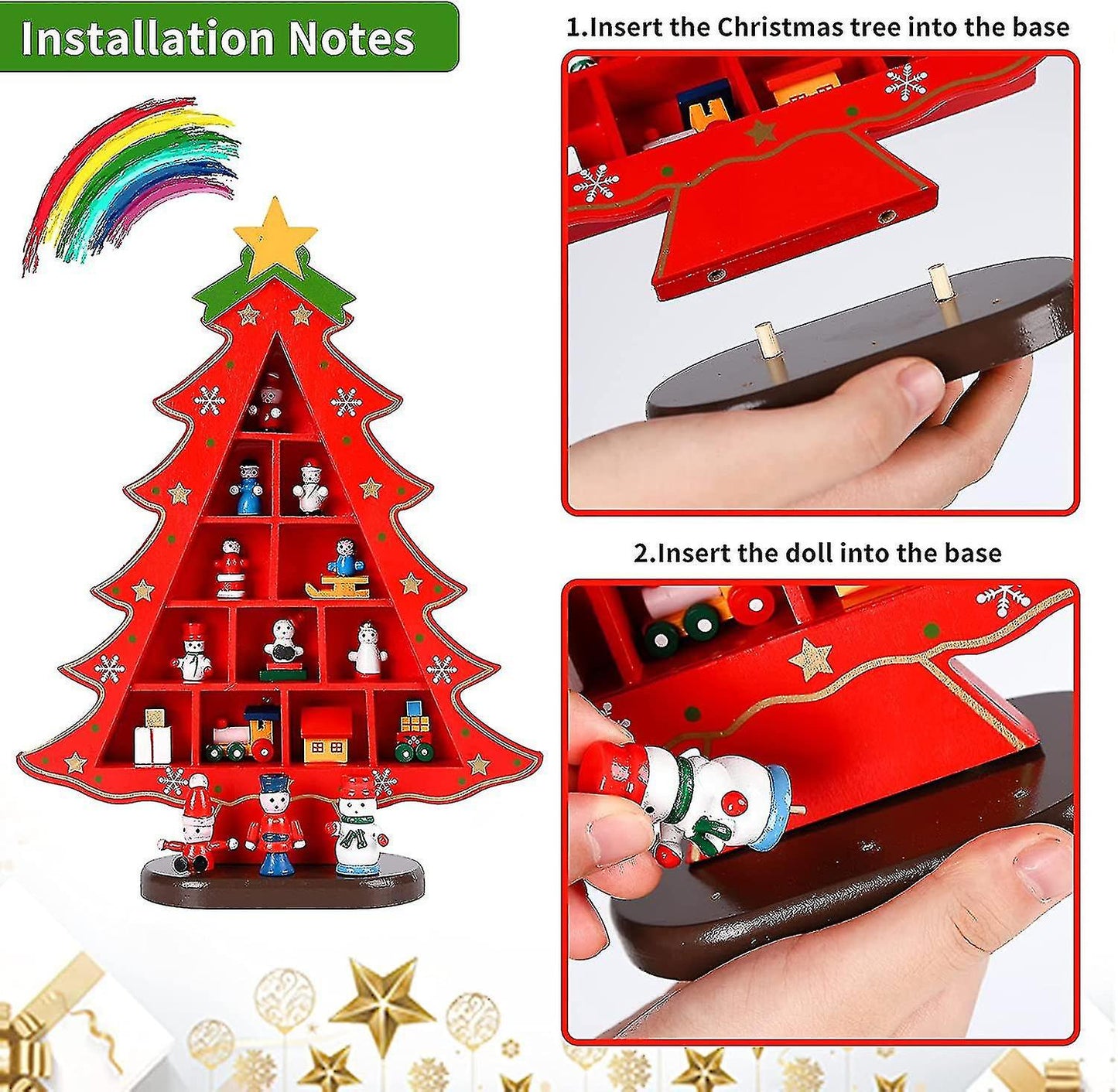 Pinterest Christmas Tree Desk Decor - Green