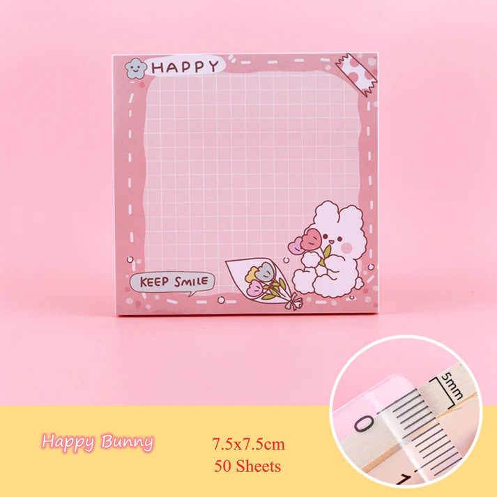 Cute Bunny Memo Pad