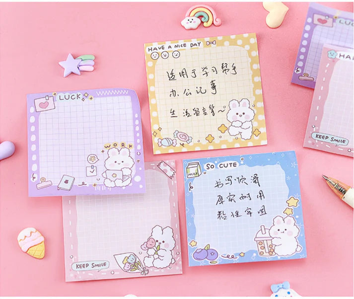 Cute Bunny Memo Pad