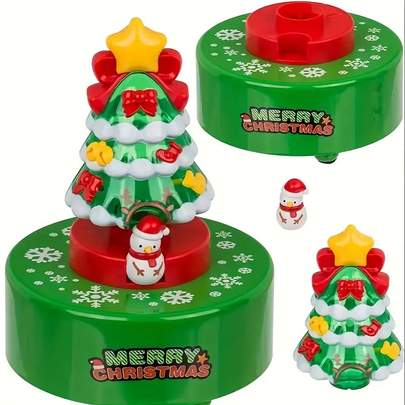 Rotating Snowman Christmas Music Box