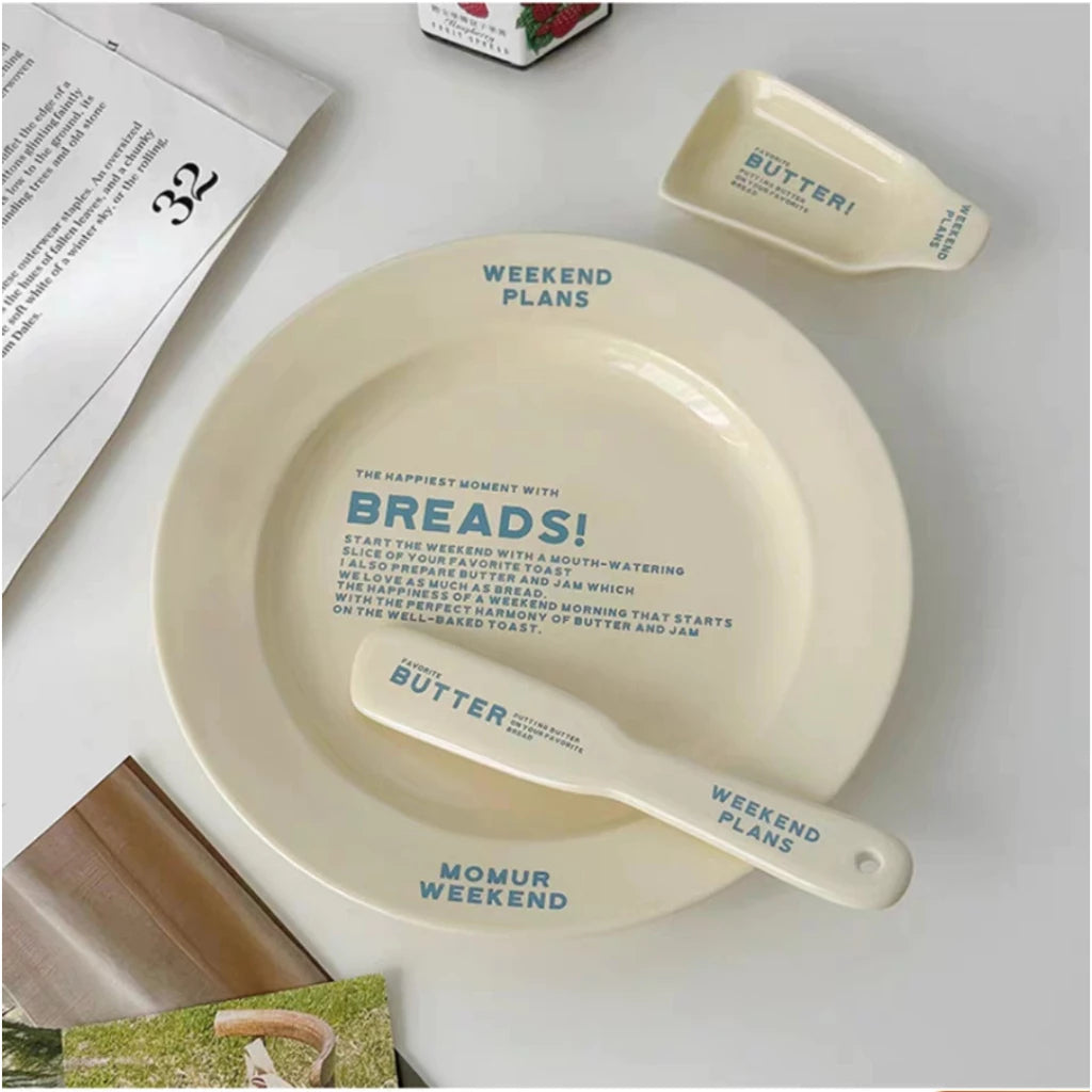 Weekend Plan Series Ceramic Set - Set Of 3