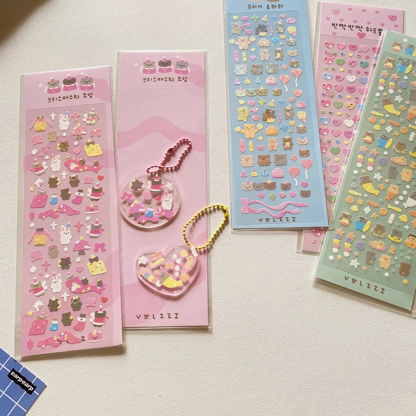 Korean Pastel Kawaii Shiny Stickers