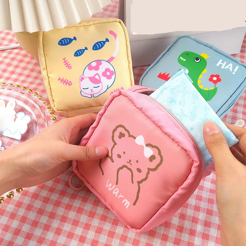 Kawaii Portable Sanitary & Personal Care Pouch