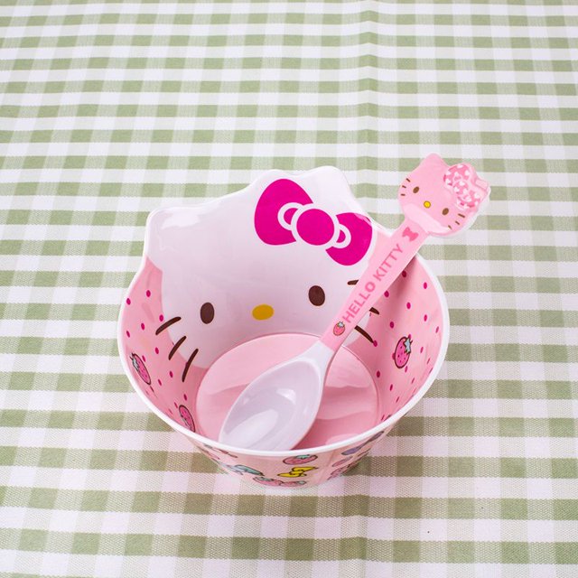 Kitty Melamine Snack Bowl