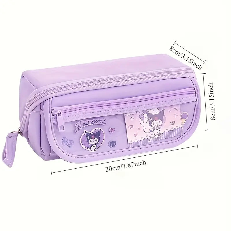 Kawaii/Sanrio Wide Open Zipper Pencil Pouch