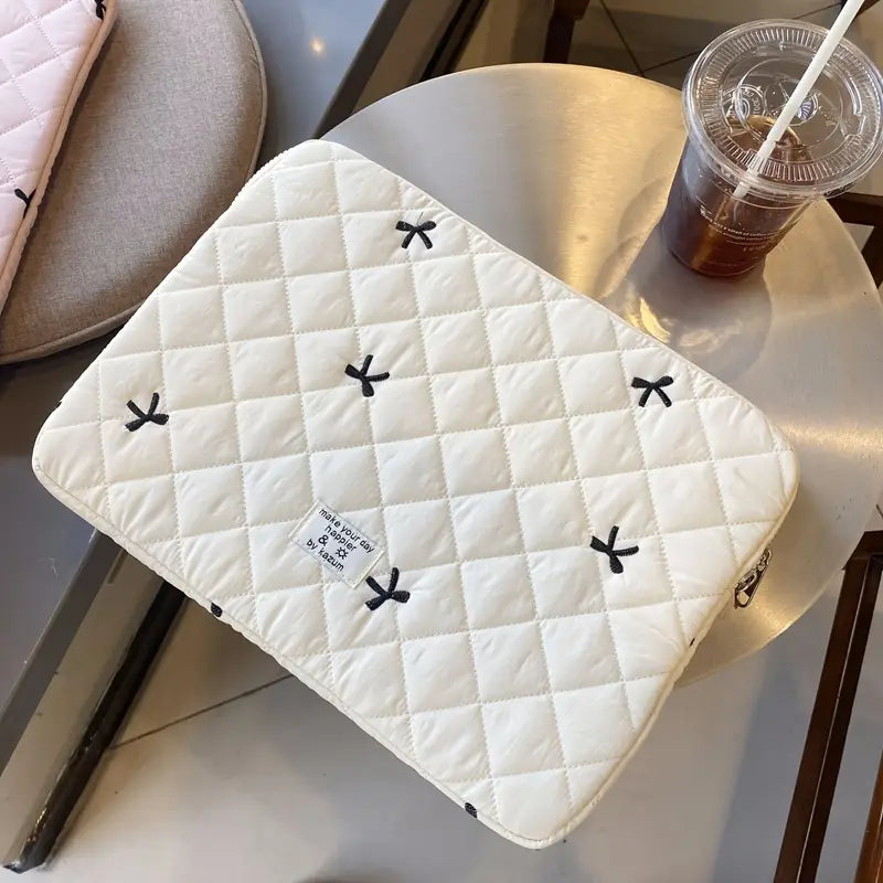 Coquette Bow Tie Puffy Laptop/Tab Case