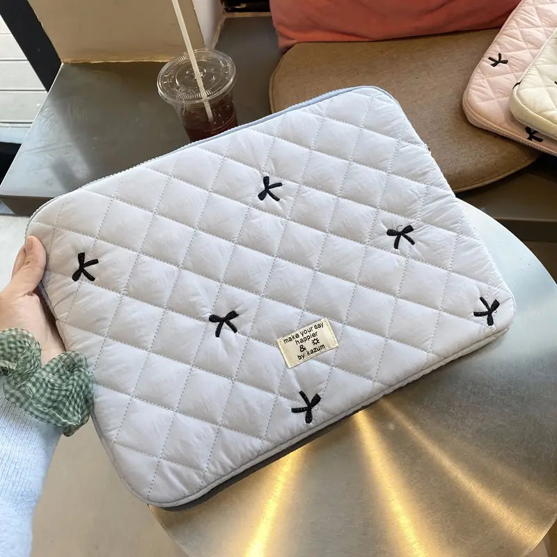 Coquette Bow Tie Puffy Laptop/Tab Case