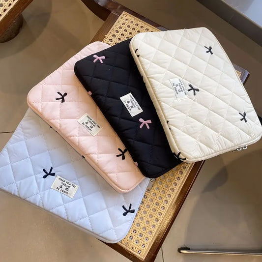 Coquette Bow Tie Puffy Laptop/Tab Case