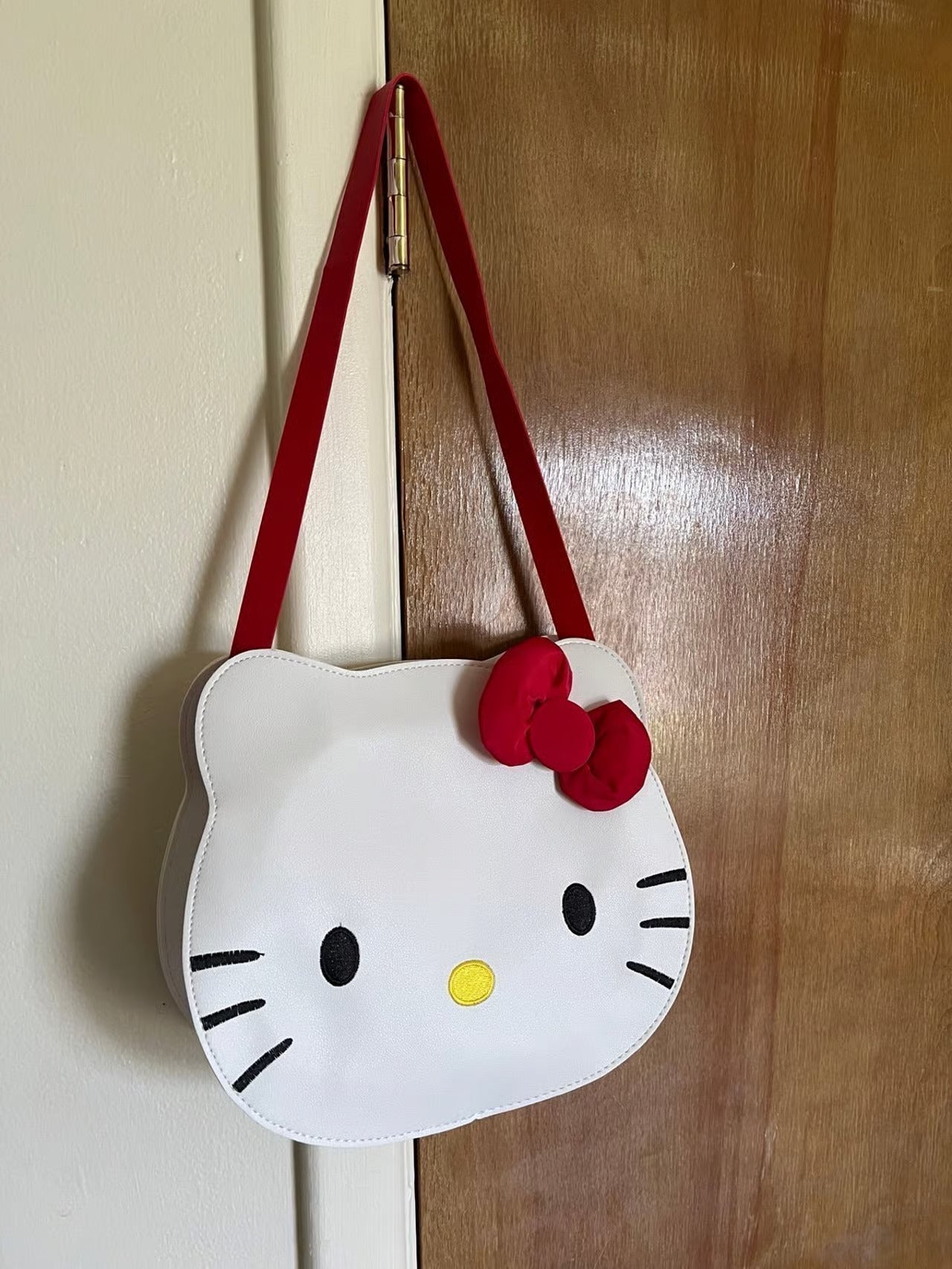 Cute Hello Kitty Normal Leather Tote Bag