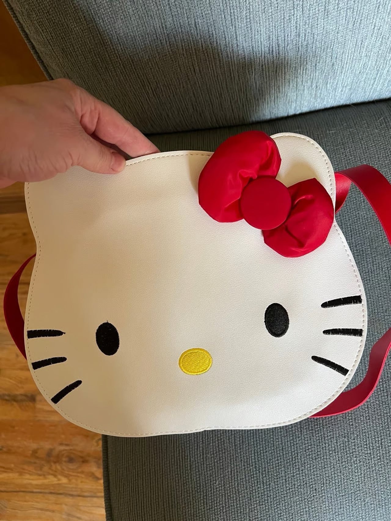 Cute Hello Kitty Normal Leather Tote Bag