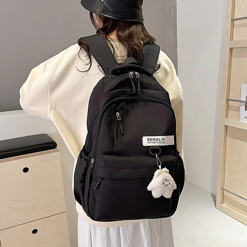 Korean Japanese White Backpack