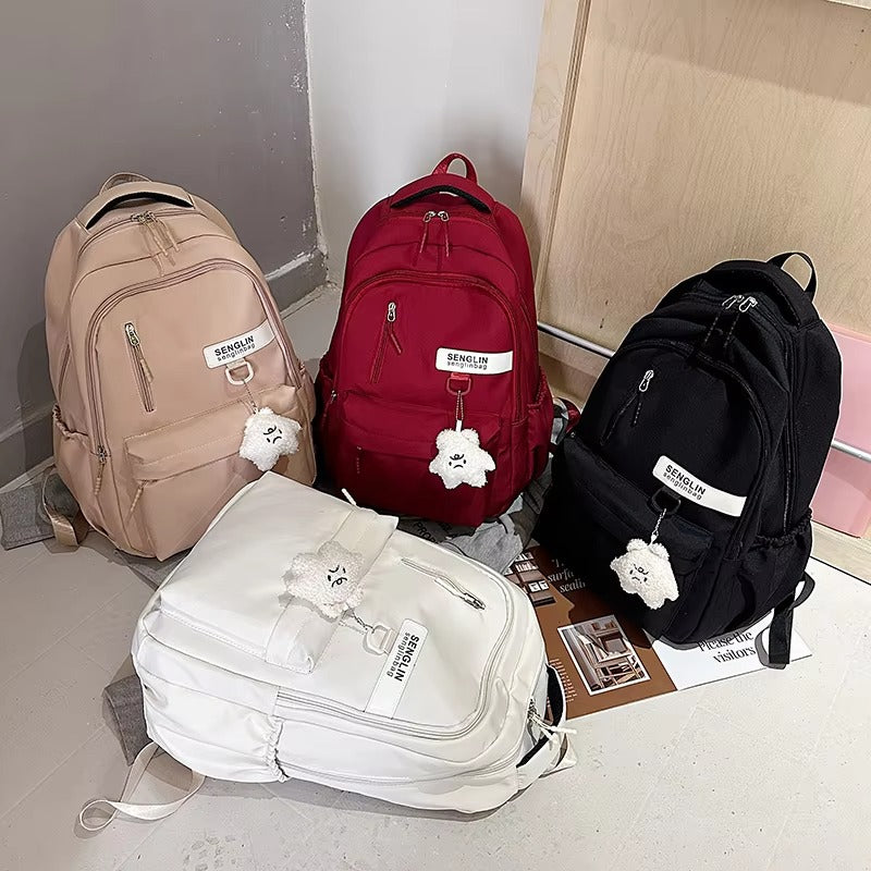 Korean Japanese White Backpack