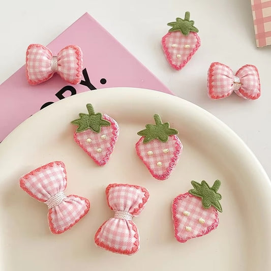 Cute Plaid Bow Hair Clip (Single pc)