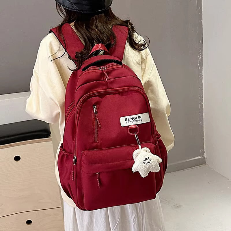 Korean Japanese White Backpack