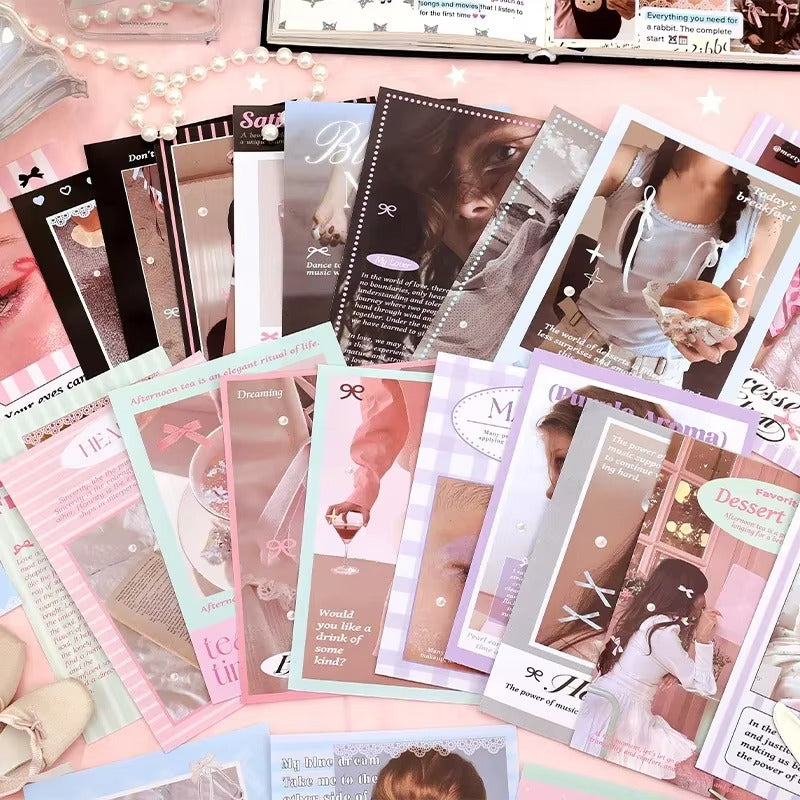 Korean Ballet Holiday Scrapbooking Sheets - 50 pcs