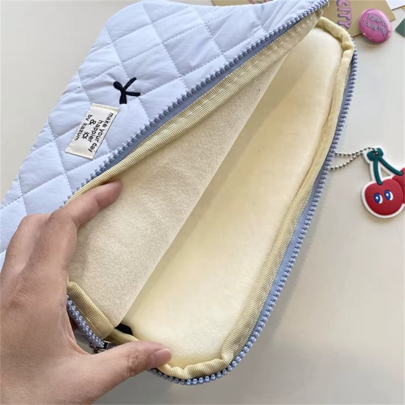 Coquette Bow Tie Puffy Laptop/Tab Case