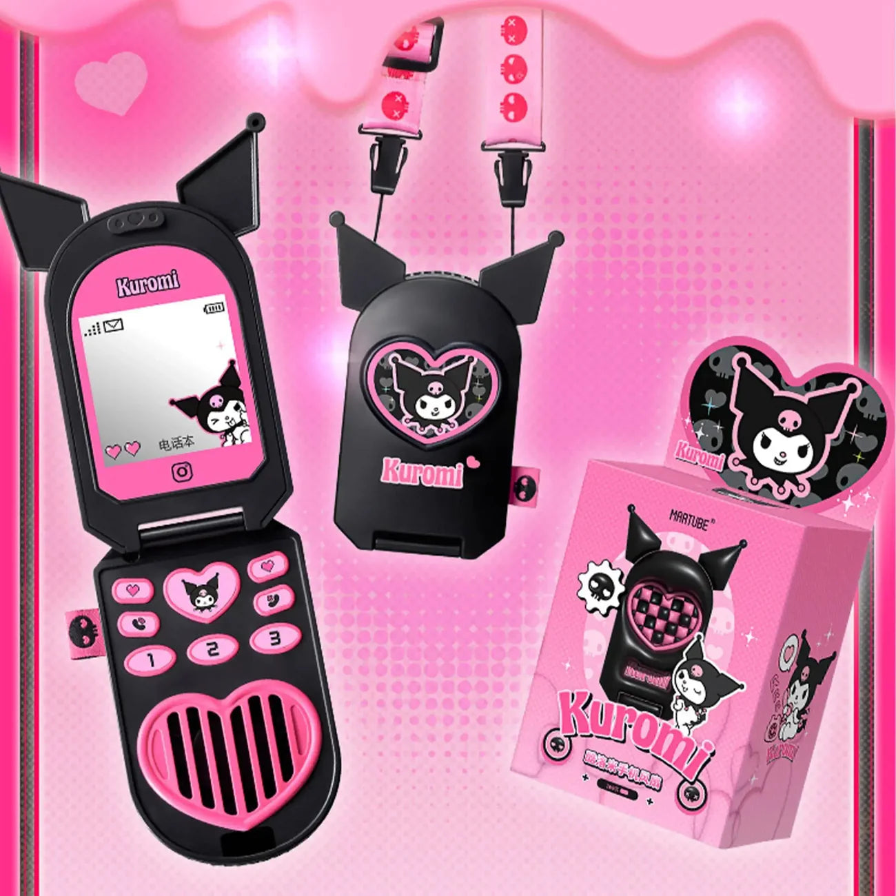 Sanrio Kuromi Phone Fan Original - Preorder