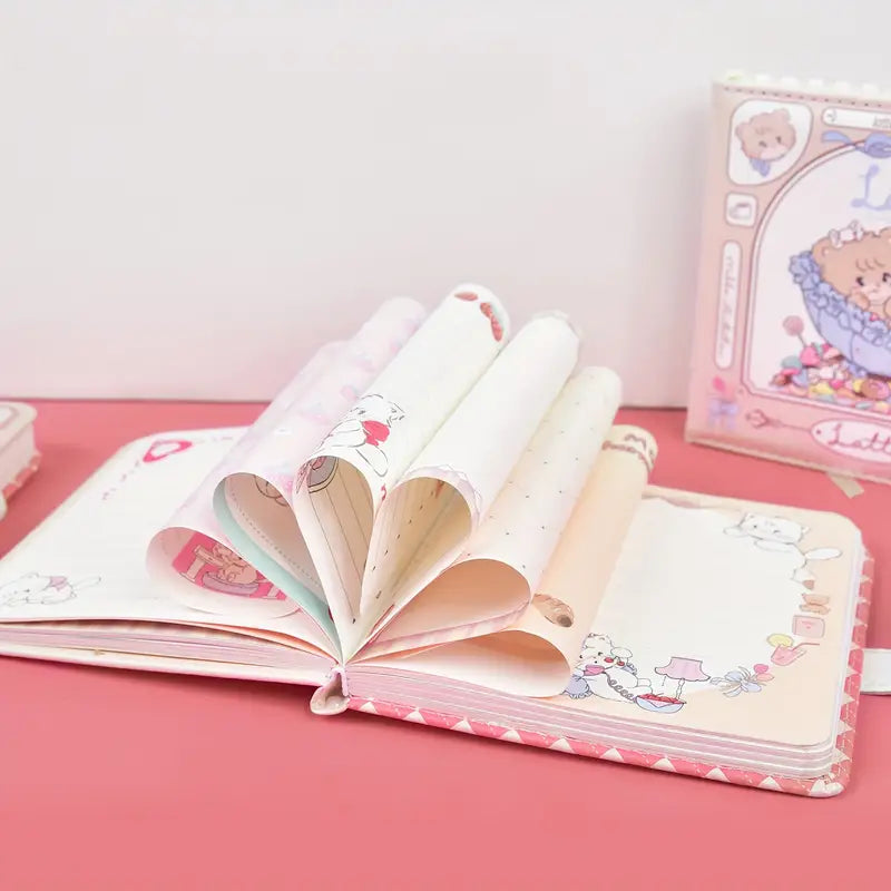 Mikku Strawberry Small Journal Diary - Red