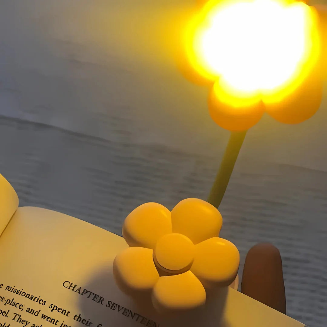 Floral Clip on Reading Lamp