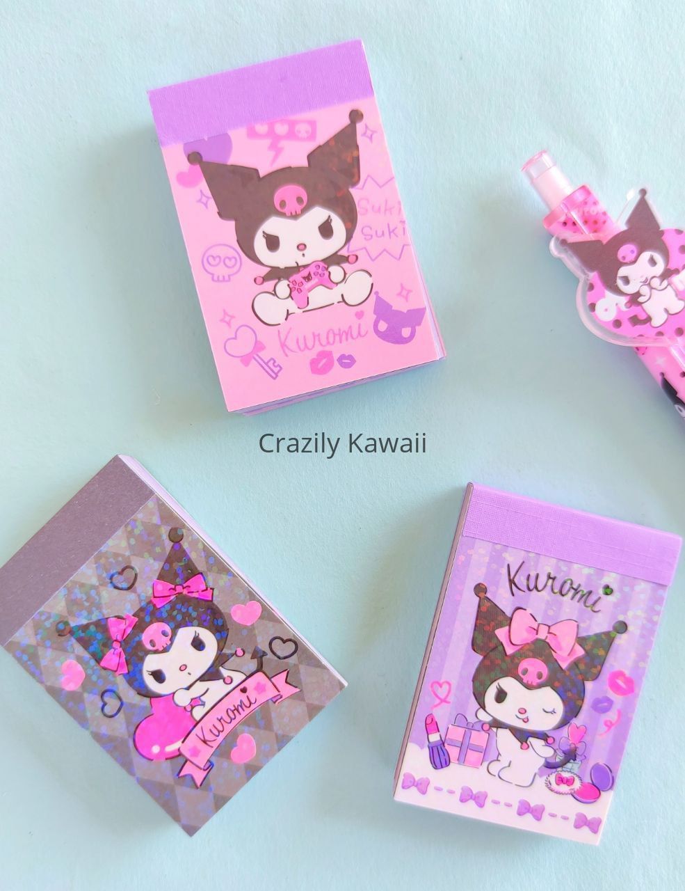 Kuromi Glitter Mini Sticker Book