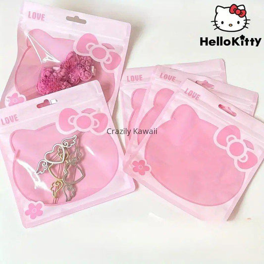 Hello Kitty Theme Zip Lock Storage Bag - Set Of 2