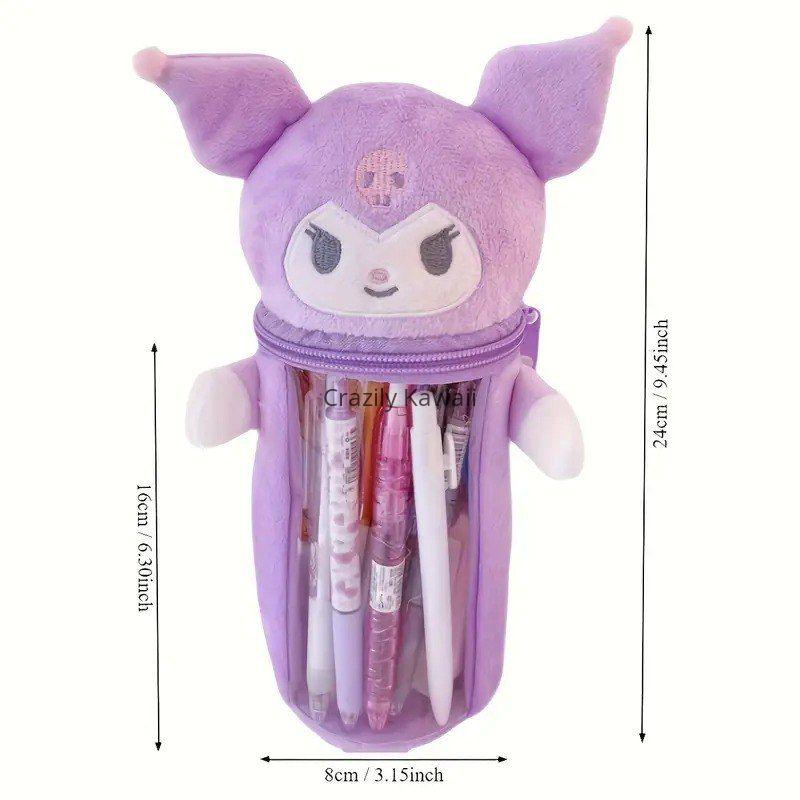 Sanrio Plush Transparent Pencil Case