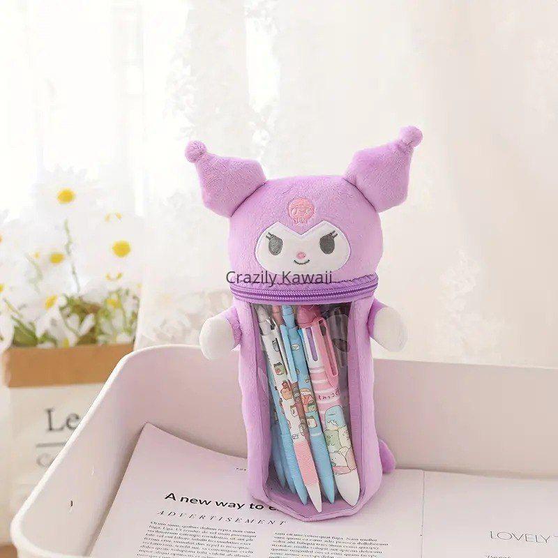 Sanrio Plush Transparent Pencil Case