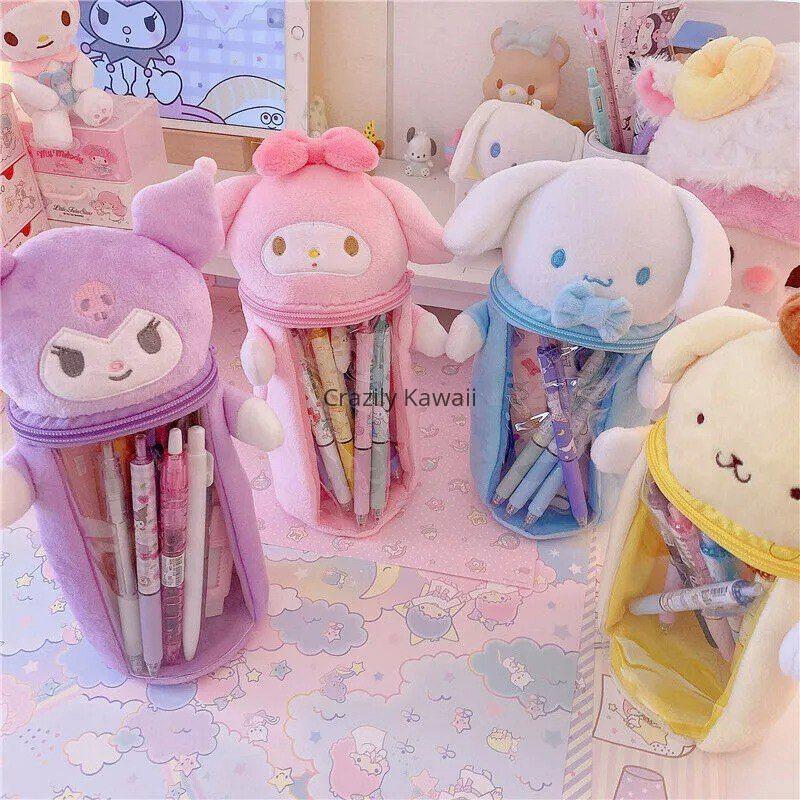 Sanrio Plush Transparent Pencil Case