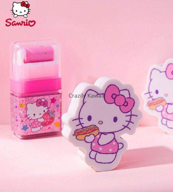 Sanrio Roller and Character Eraser Set