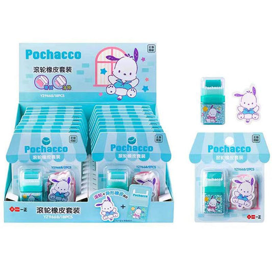 Sanrio Roller and Character Eraser Set