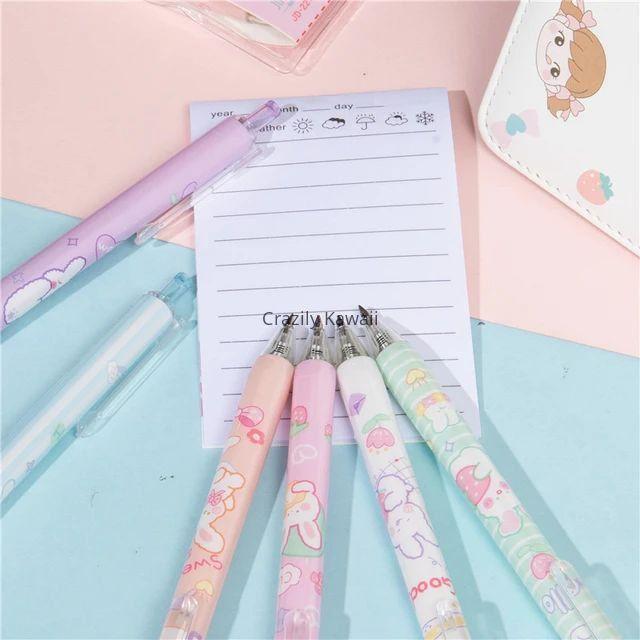 Kawaii Bunny Retractable Pen Set