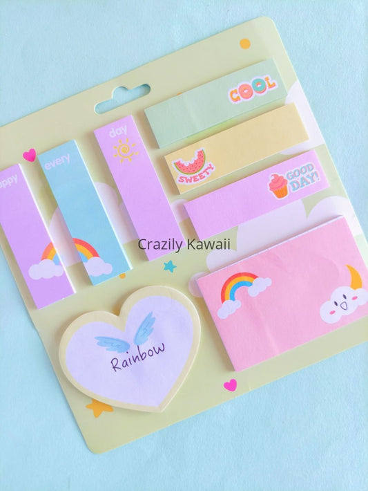 Kawaii Memo Pad with Glue Stick