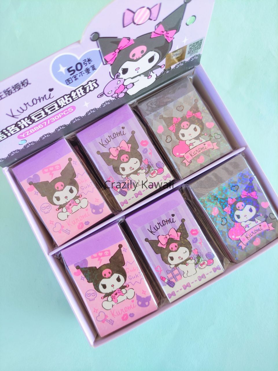 Kuromi Glitter Mini Sticker Book