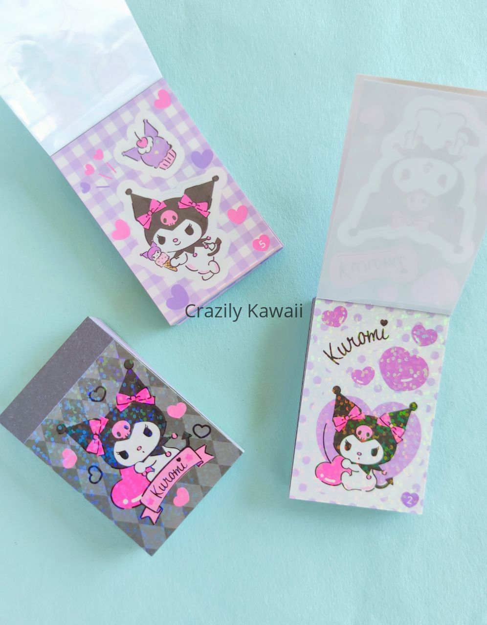 Kuromi Glitter Mini Sticker Book