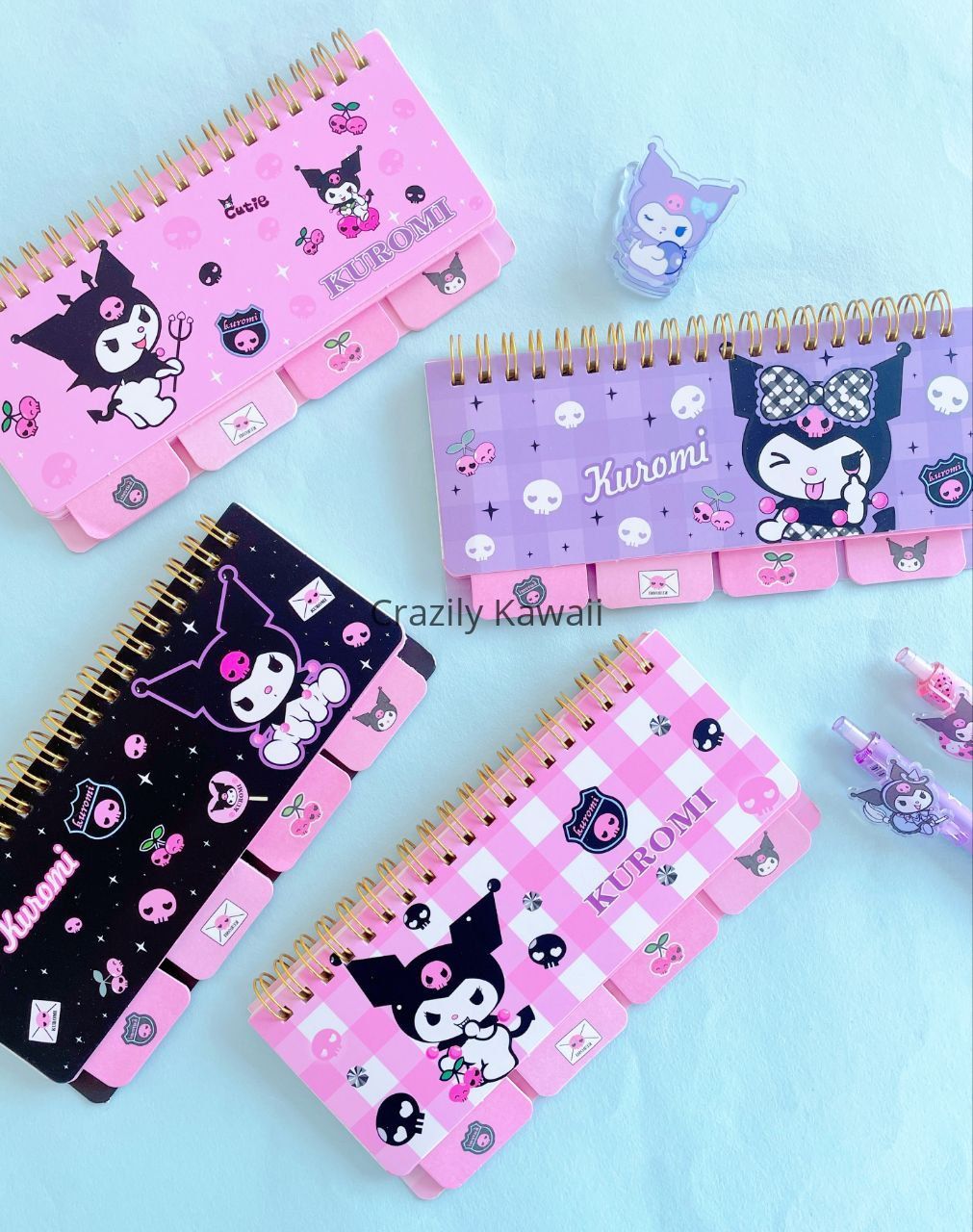 Kuromi Notepad with Kuromi Pen