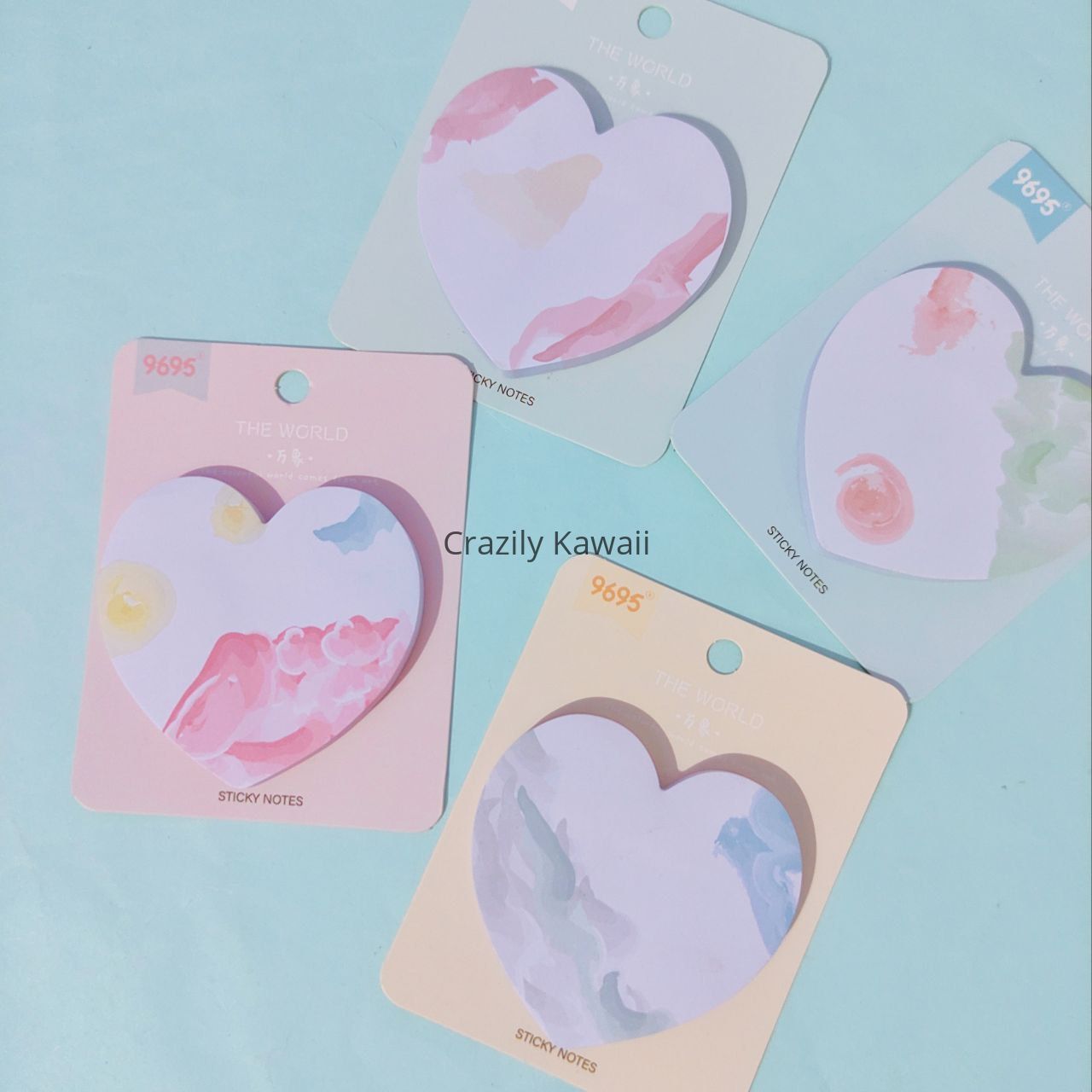 Heart Marble Pattern Memo Pads