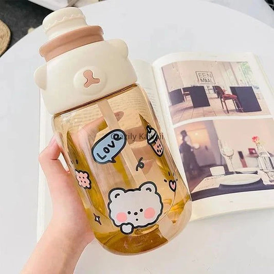 Kawaii Bear Bottle – Brown - Clearance