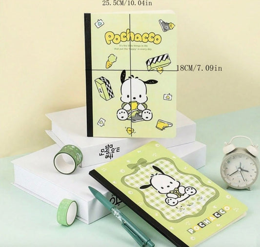 Pochacco Cute Student Journal Notebook - Set Of 2