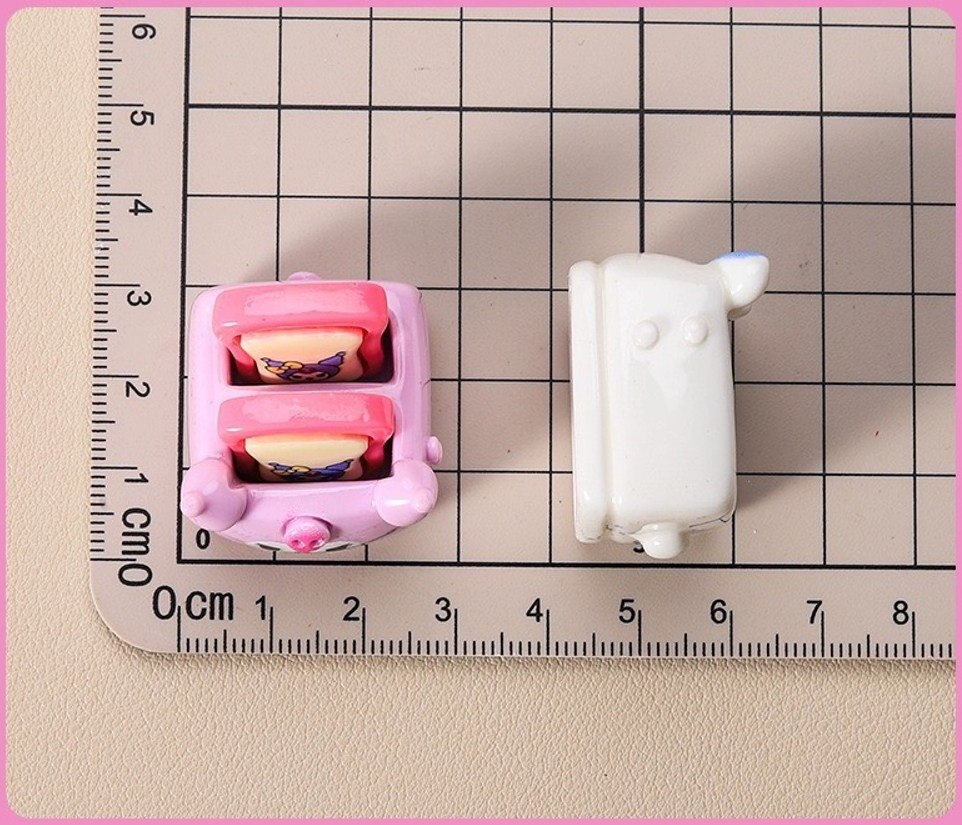 3D Mini Toaster Resin Charm