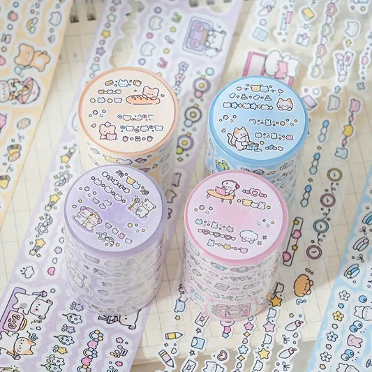 Cute Cartoon Printed Washi Tape