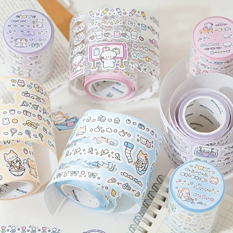 Cute Cartoon Printed Washi Tape