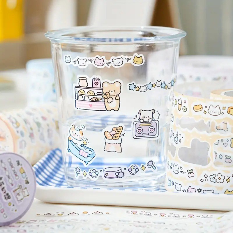 Cute Cartoon Printed Washi Tape