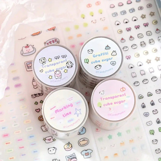 Adorable Transparent  Sticker Rolls