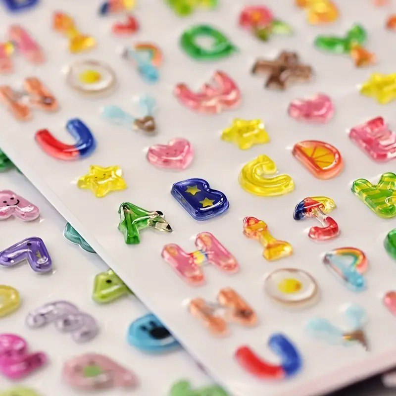 Korean Style Crystal 3D Stickers