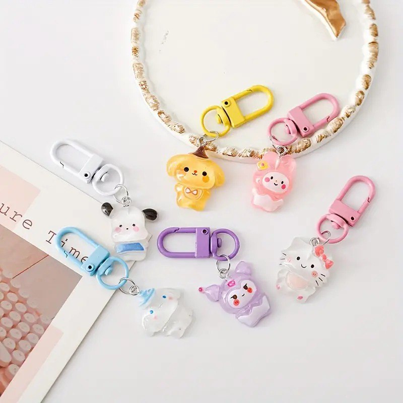 Cute Sanrio Resin Keychain