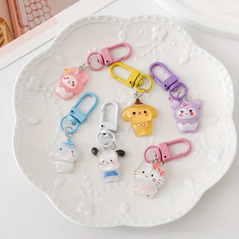 Cute Sanrio Resin Keychain