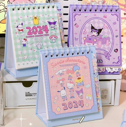 2024 Cute Sanrio Desk Calendar