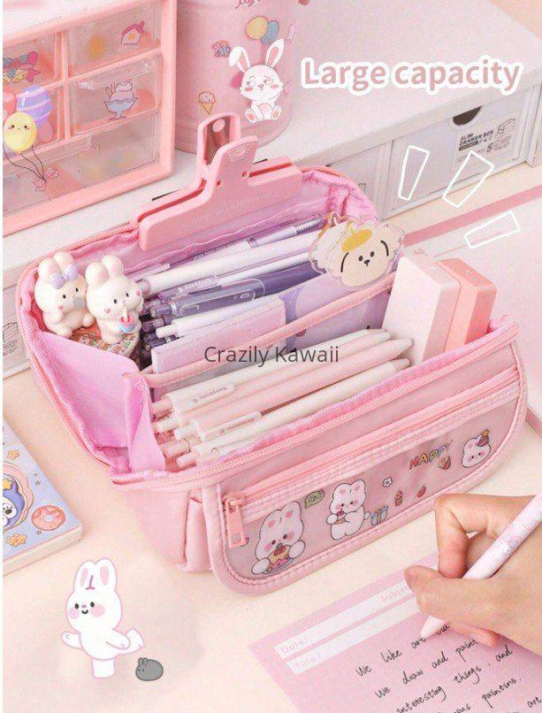 Kawaii/Sanrio Wide Open Zipper Pencil Pouch