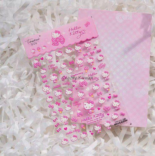 Hello Kitty Embossed Nail Stickers