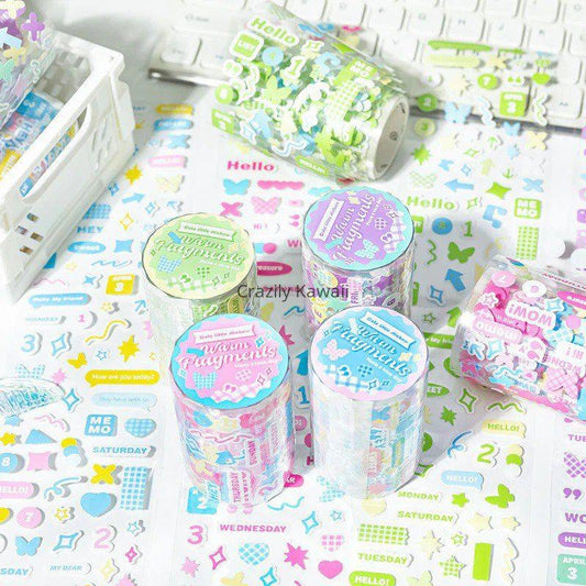 Pinterest Colorful Washi Tape Stickers